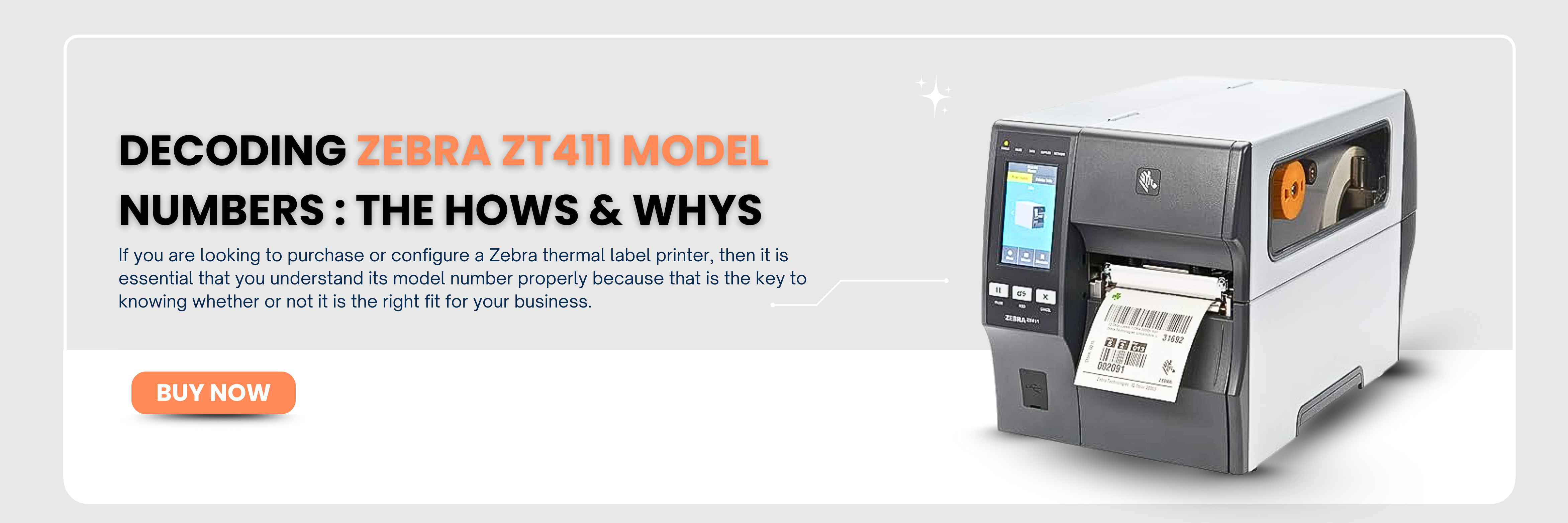 Zebra ZT411 Model Number Guide | Decode Features & Specs