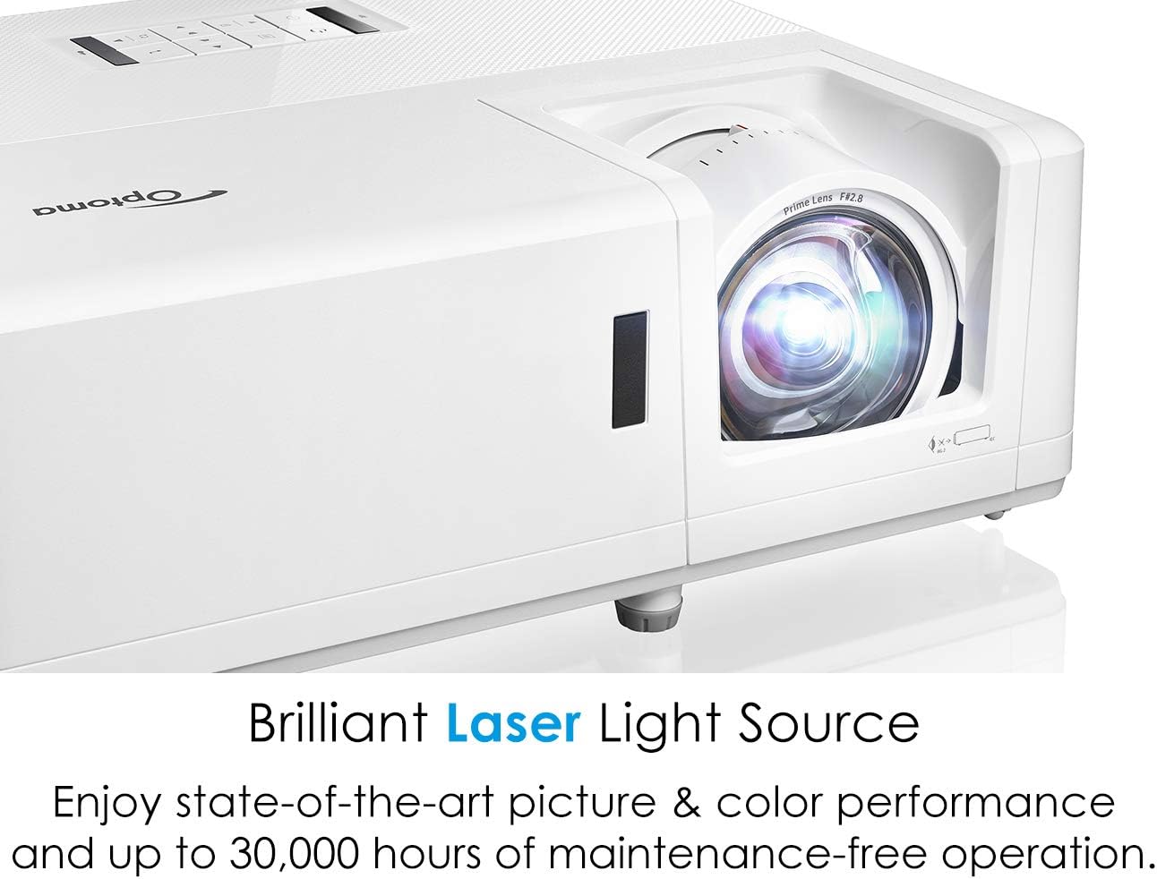 Optoma GT1090HDR Laser Projector | 4K HDR, Short Throw, 4200 Lumens, 30,000h Lamp-Free