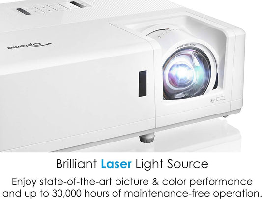 Optoma GT1090HDR Laser Projector | 4K HDR, Short Throw, 4200 Lumens, 30,000h Lamp-Free