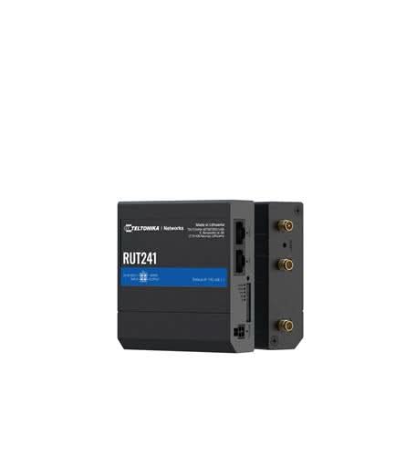Teltonika RUT241 Industrial Cellular Router | 4G LTE Cat 4 & 3G, WAN Failover, Wi-Fi Hotspot up to 50 Users, 1× WAN & 1× LAN 10/100 Mbps, VPN Support