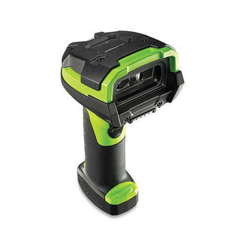 Zebra LI3608 Extended Range 1D Barcode Scanner | Rugged, Industrial Green, Vibration Motor