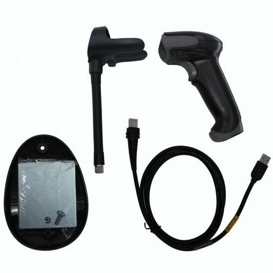 Honeywell Voyager XP 1470G2D-2USB-1-N Scanner Kit | Tethered 1D/2D, Standard Range, Black, Includes Flex Pres Stand & USB 1.5m Cable, TAA