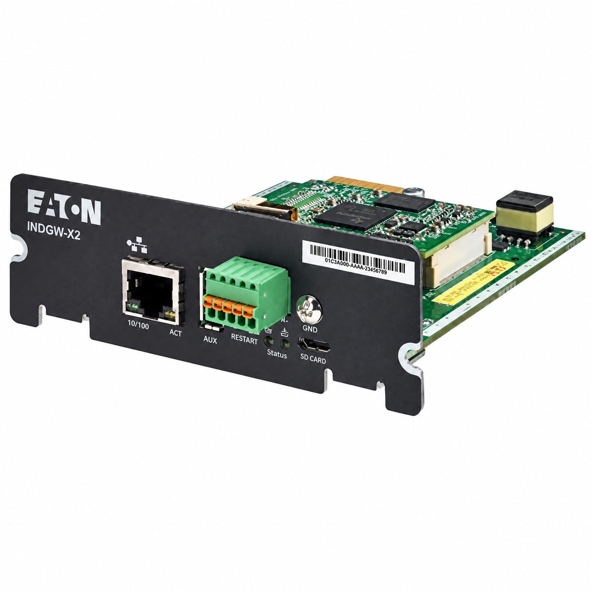 Eaton INDGW-X2 Gigabit Industrial Gateway Card for UPS Network Management with X-Slot