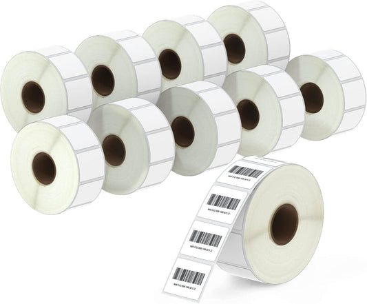 1.25" x 1" (32 mm x 25 mm) Thermal labels | Barcode & Address Labels, Compatible with Zebra & More Label Printer, 10rolls