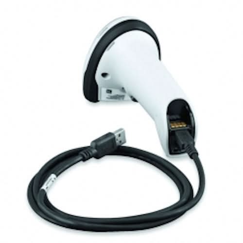 Zebra DS2278-SR6UMC00AZW DS2278 Barcode Scanner | 2D, Standard Range, Cordless, White | Kit Includes Cable