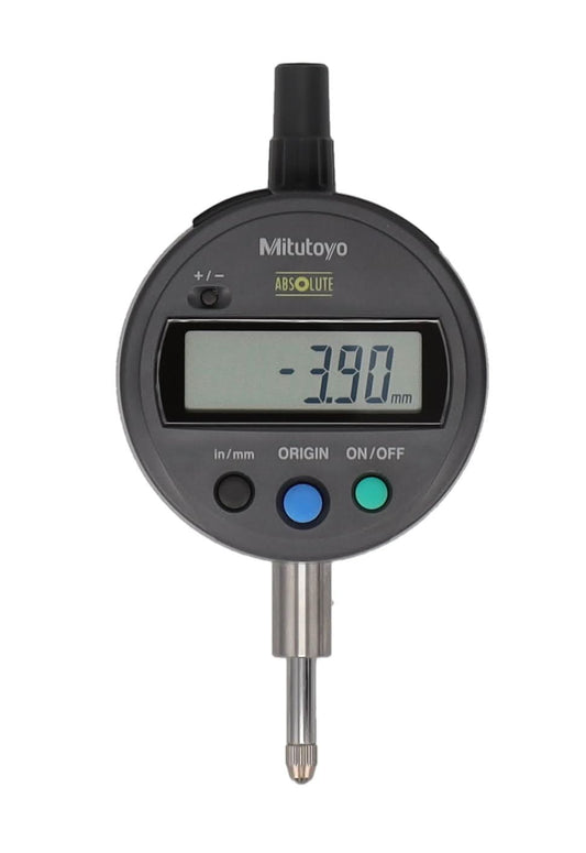 Mitutoyo 543-783B-10 Digital Indicator | ID-S1012EXB, 0.5in/12.7mm, 0.0005in/0.01mm, 3/8in Stem