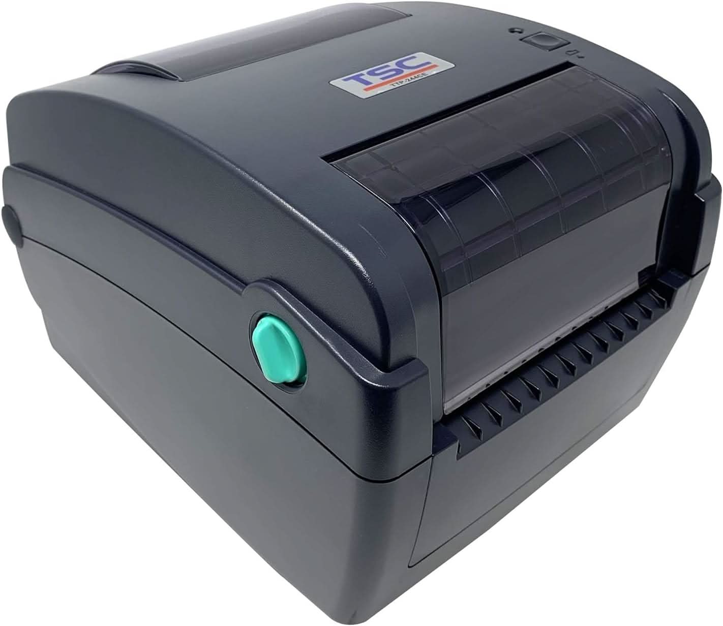 TSC TTP-244CE Desktop Thermal Transfer Label Printer | 4.25", 203 dpi, USB Only, Navy Blue