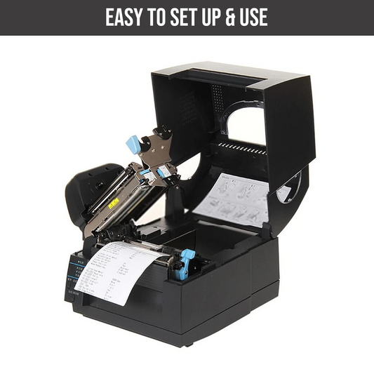 Citizen CL-S631II-WUBK Type II Barcode Printer | Direct Thermal/Thermal Transfer, WiFi, Grey, Power Cord Included