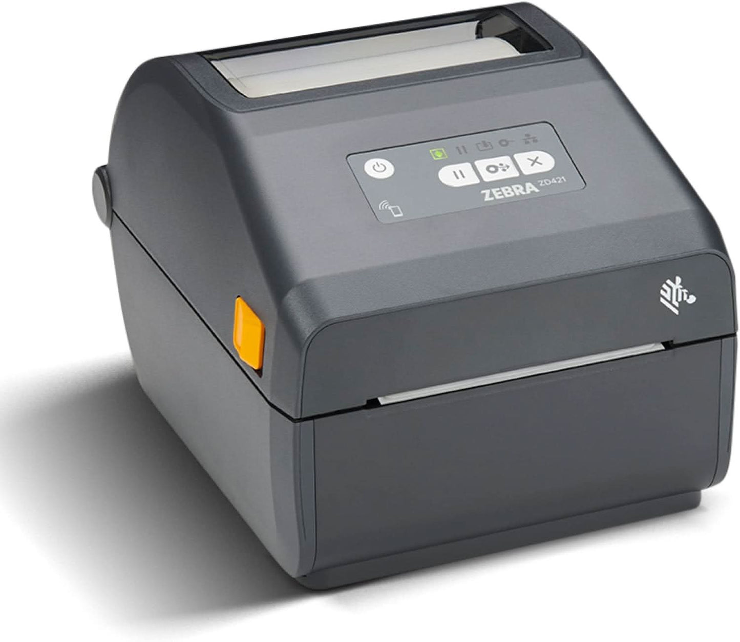 Zebra ZD421 Direct Thermal Desktop Printer | 203 dpi, 4" Print Width, Wired USB & Ethernet (ZD4A042-D01E00EZ)