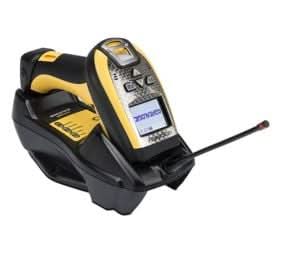 Datalogic PowerScan PM9100-D910RBK10 Barcode Scanner Kit | 910MHz, 4-Key Display, USB, Includes Scanner, Base, Cable & Power Supply
