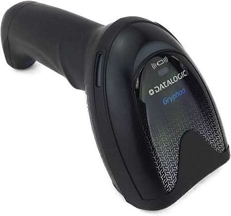 Datalogic Gryphon GBT4500 Wireless Bluetooth Barcode Scanner | 1D/2D Imager, Omnidirectional, Includes Adjustable Cradle & USB Cord (GBT4500-BK-BT)