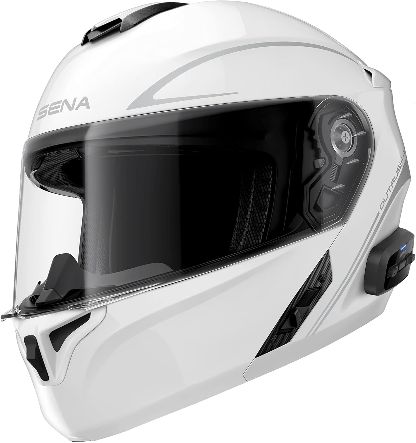 SenaOutrush Bluetooth Modular Motorcycle Helmet with Intercom System, DOT