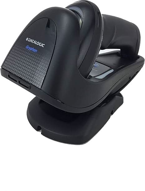 Datalogic Gryphon GM4500 Cordless Barcode Scanner | 1D/2D Imager, Omnidirectional, Includes Adjustable Cradle & USB Cord (GM4500-BK)