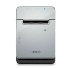 Epson TM-L100 Label Printer | Linerless (LFC), 40/58/80mm Media, WiFi, USB-A, Ethernet E04, Black, Includes PS-180