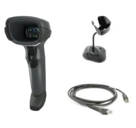 ZEBRA EVM/DCS,DS4608-SR7U2100SGW, DS4608-SR, (WITH STAND) USB KIT: DS4608-SR00007ZZWW SCANNER, CBA-U21-S07ZBR SHIELDED USB CABLE, 20-71043-04R STAND, BLACK