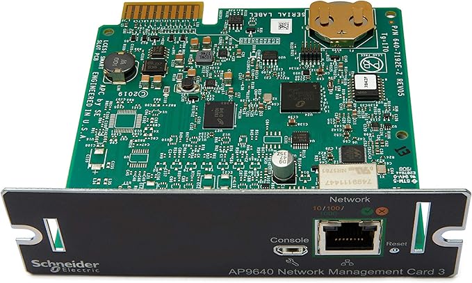 APC UPS Network Management Card 3, Newest Model 2020 (AP9640)