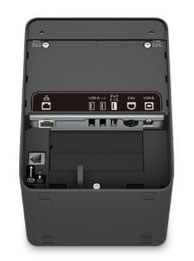 EPSON,C31CJ52011, TM-L100 LINERLESS (LFC) 40/58/80 MEDIA, USB A AND ETHERNET E04 INTERFACE, BLACK, INCLUDES PS-180