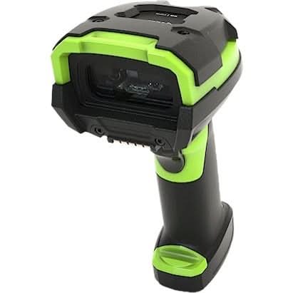 Zebra LI3608 Extended Range 1D Barcode Scanner | Rugged, Industrial Green, Vibration Motor
