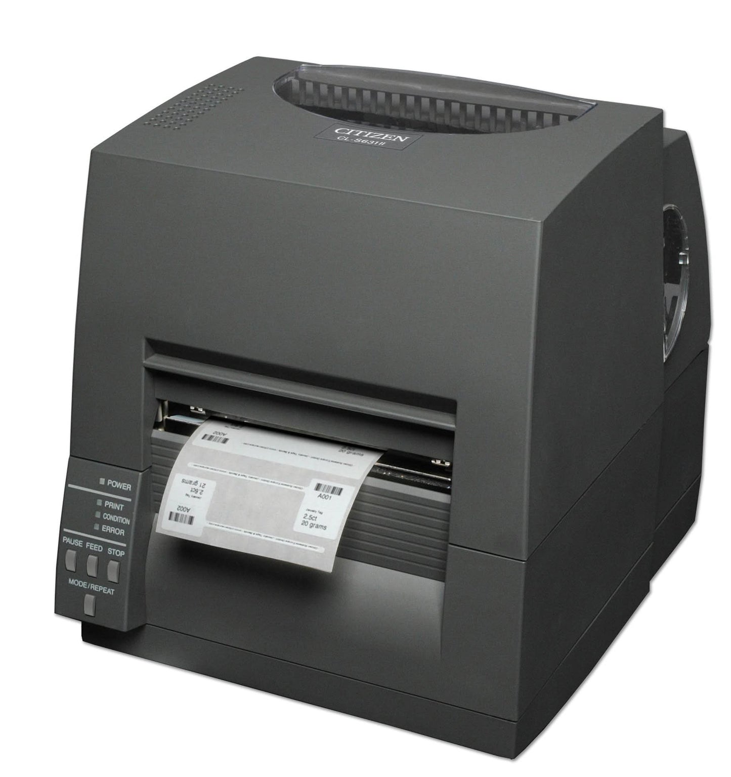 Citizen CL-S631II-EPUBK Barcode Printer | CL-S631II, Direct Thermal/Thermal Transfer, 300dpi, LAN, Gray