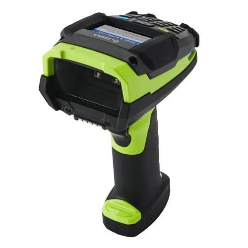 Zebra DS3678 Industrial Barcode Scanner | Cordless, FIPS, Keypad and Display, Scanner Only (Cradle/Cable/Power Required), Vibration Motor, Green
