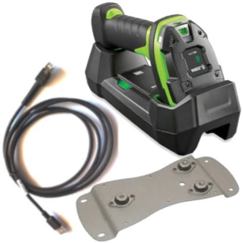 Zebra DS3678-XR Cordless Barcode Scanner Kit | Extended Range 1D/2D Imager, FIPS, Includes Scanner, Forklift Cradle, USB Cable, Mounting Bracket