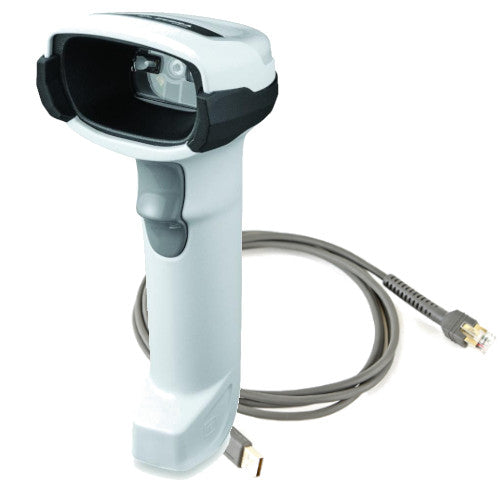 Zebra DS4608-SR Barcode Scanner Kit | USB Cable, White