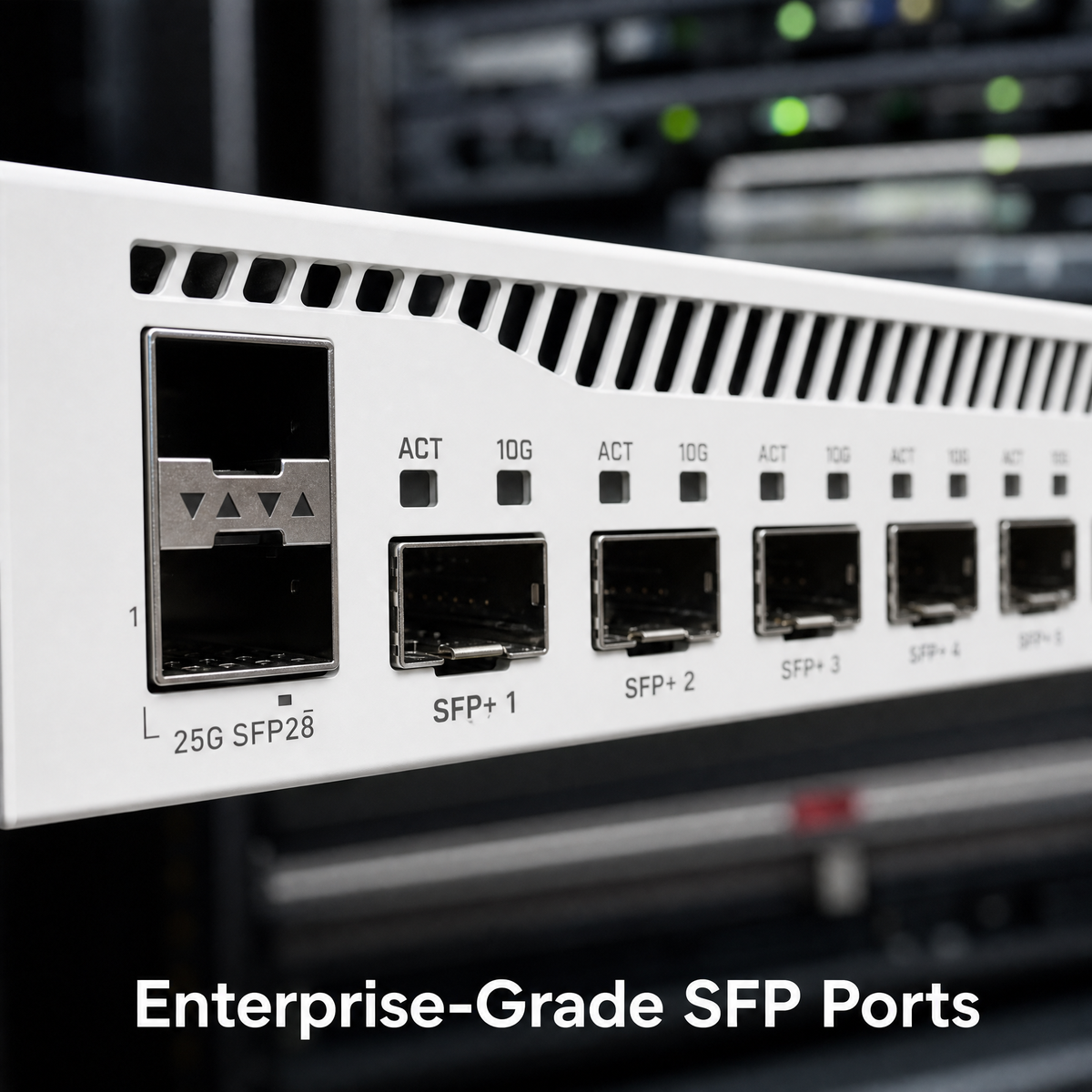MikroTik CCR2004-1G-12S+2XS Cloud Core Router with 12x 10G SFP+ and 2x 25G SFP28 Ports