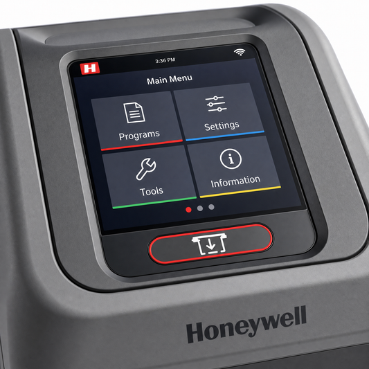Honeywell PC45 Desktop Barcode Label Printer - 4-Inch Direct Thermal & Thermal Transfer, 203/300 DPI, Ethernet/Bluetooth/WLAN/NFC/RFID/Healthcare