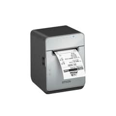Epson TM-L100 Label Printer | Linerless (LFC), 40/58/80mm Media, Bluetooth, USB & Ethernet E04, Black, Includes PS-180