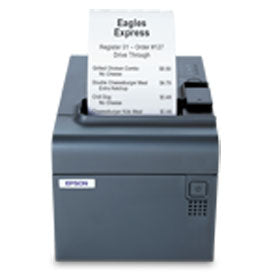 Epson TM-L90-662 Plus Label Printer | For Linerless Media, Thermal, 80/58/40mm, Serial & USB, Dark Gray, Includes Power Supply