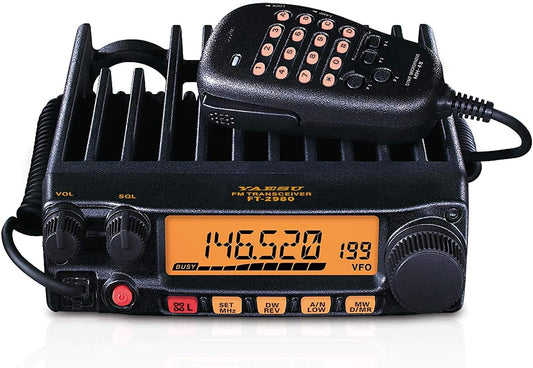 Yaesu FT-2980R Single-Band Mobile Transceiver| 144 MHz, 80W, 3-Year Manufacturer Warranty