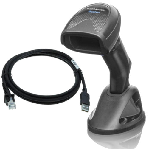 DATALOGIC ADC,GD4520-BKK1S, GRYPHON I GD4520, 2D, USB, BLACK KIT: SCANNER, USB CABLE AND STAND