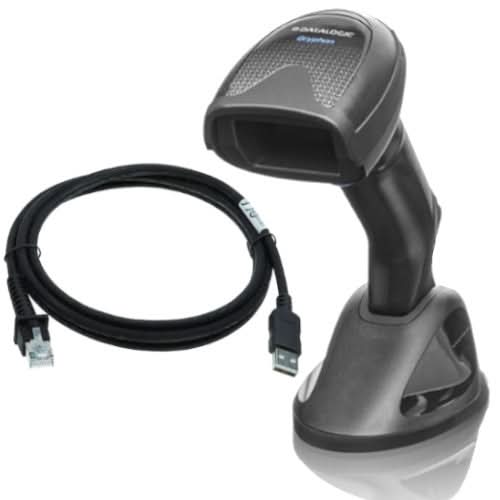 Datalogic Gryphon I GD4520 Barcode Scanner Kit | 2D, USB, Black, Includes Scanner, USB Cable & Stand
