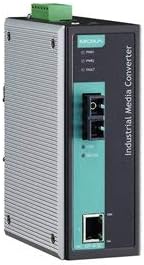 Moxa IMC-101-S-SC Media Converter | 10/100BaseTX to 100BaseFX, Single Mode SC, Smart Relay Output, Link-Fault-Pass-Through