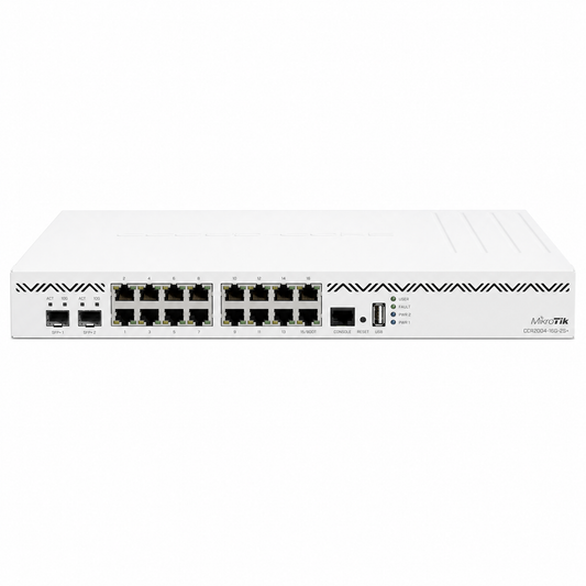MikroTik CCR2004-16G-2S+ Quad-Core Cloud Core Router with 16x Gigabit Ports and 2x 10G SFP+