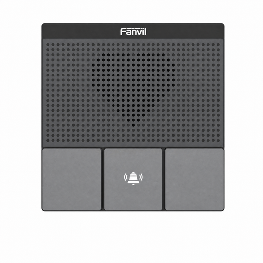 Fanvil A10W SIP Mini Intercom with speaker grille and doorbell button