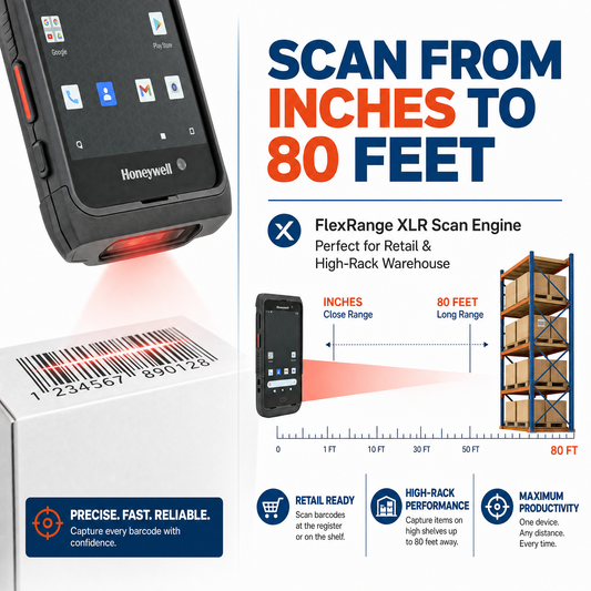 Honeywell CT45XP Mobile Computer WiFI only (No SIM version)- Rugged Android Handheld with FlexRange Scanner for Enterprise