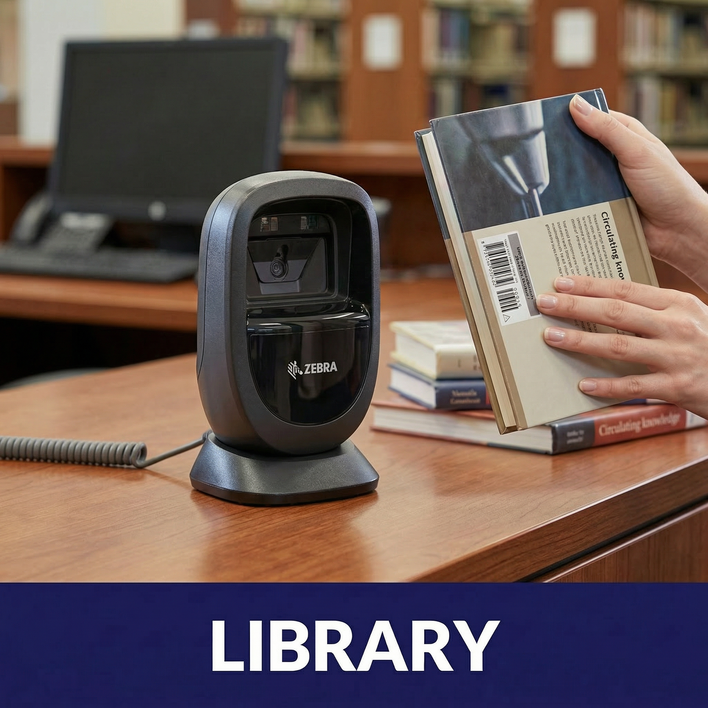 Zebra DS9308-SR00004ZZWW Presentation Barcode Scanner - 1D/2D, Standard Range, Corded, Black