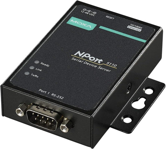 Moxa NPort 5110 | 1-Port RS-232 Device Server with Adapter, 0–55°C
