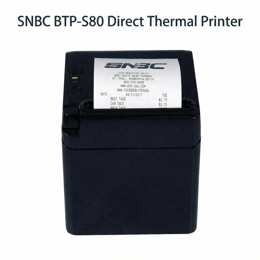 SNBC BTP-S80 132098 Direct Thermal Receipt Printer - USB, Serial, Ethernet, Black