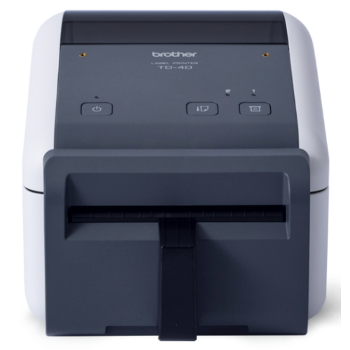 Brother TD4550DNWBFC Desktop Printer | 4.3", DT, With Cutter, 300 DPI, 6 IPS, LCD, Bluetooth/MFi/WLAN/LAN/USB/Host-USB/Serial, SOTI Connect Certified