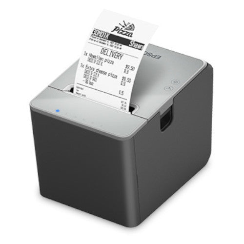 EPSON,C31CJ52A9991 ,TM-L100 LINERLESS (LFC) 40/58/80 MEDIA, WIFI, USB A AND ETHERNET E04 INTERFACE, BLACK, INCLUDES PS-180