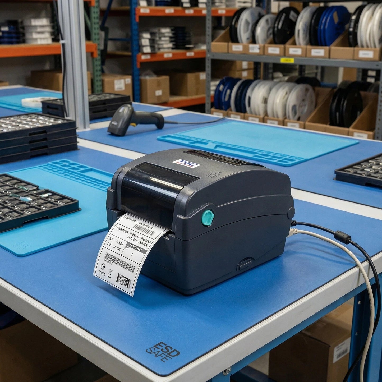 TSC TTP-345 Thermal Transfer Label Printer, 300 Dpi, 5 IPS, 3 Ports - USB, Parallel, Serial, Replaces 99-127A027-00Lf