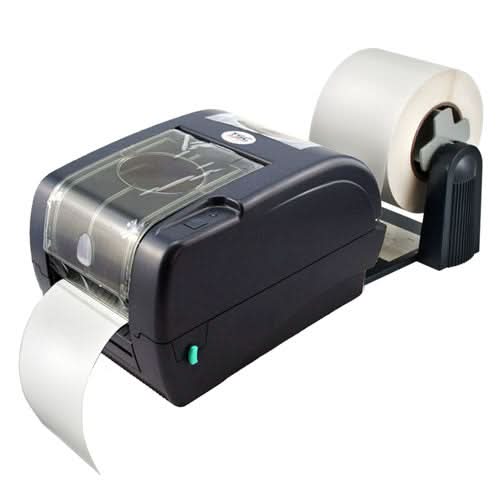 TSC TTP-247 Label Printer | USB + RS-232 + Parallel, Ethernet, RTC, External Label Roll Mount + 3in Core Label Roller, US Desktop