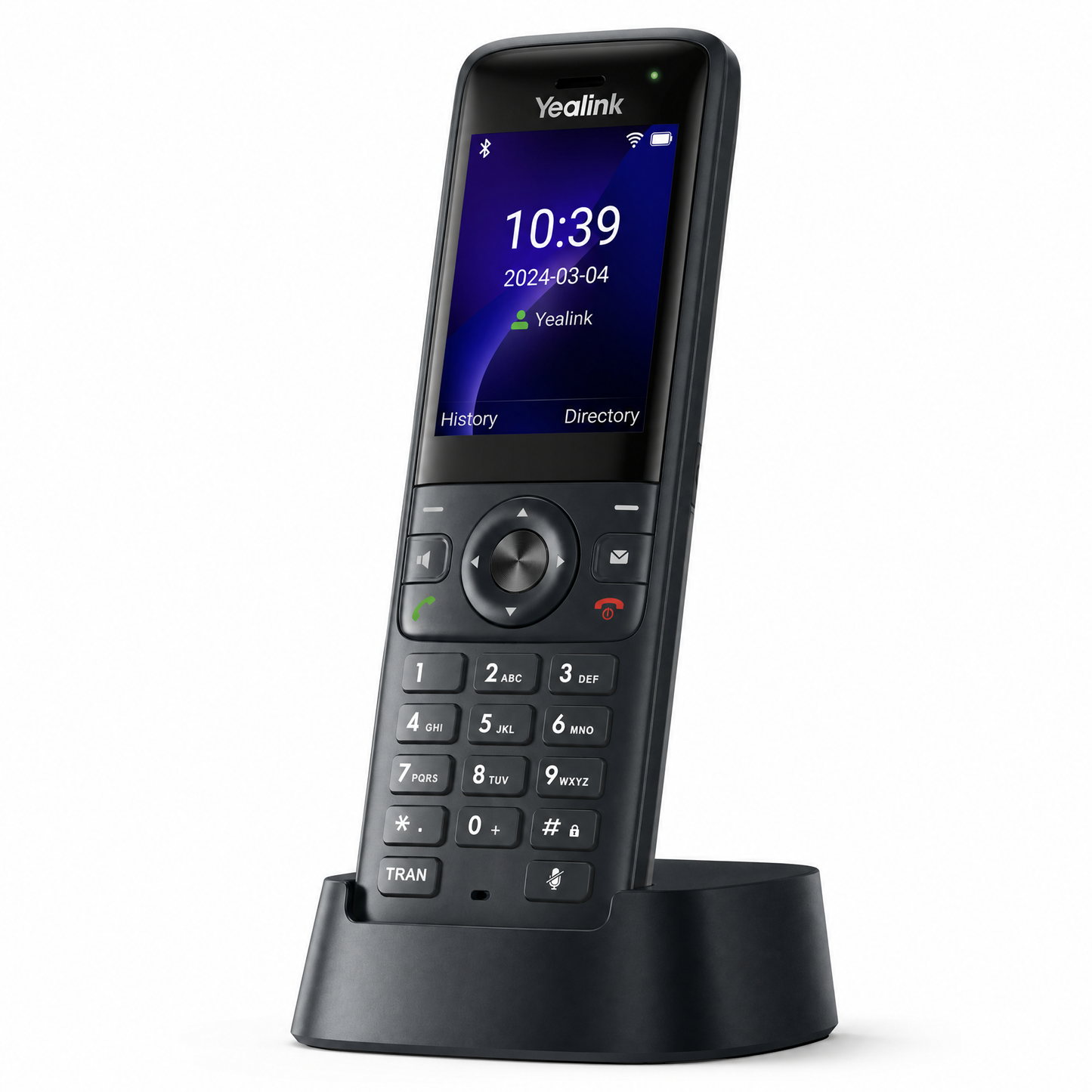 Yealink AX83H Enterprise Wi-Fi 6 IP Handset with Dual-Band Wireless, 5-Party Conference, and Seamless Roaming