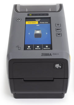 ZEBRA AIT, ZD6A122-T01B01EZ PRINTER, ZD611, THERMAL TRANSFER, COLOR TOUCH LCD, 203 DPI, USB, USB HOST, ETHERNET, 802.11AC, BT4, USA/CANADA, US CORD, EZPL