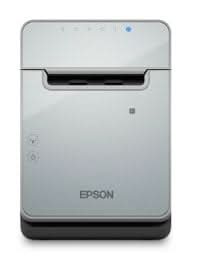 Epson TM-L100 Label Printer | Linerless (LFC), 40/58/80mm Media, Bluetooth, USB & Ethernet E04, Black, Includes PS-180