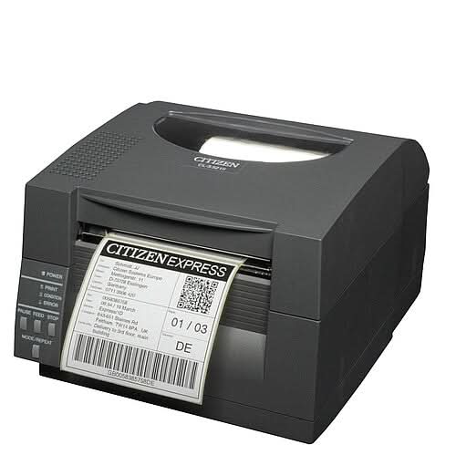 Citizen CL-S521IINNUBK Type II Barcode Printer | Direct Thermal, 203 dpi, Gray, Replaces CL-S521-GRY