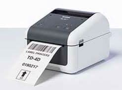 Brother TD4550DNWB Desktop Label Printer | 4.3", DT, 300 DPI, 6 IPS, LCD, Bluetooth/MFi/WLAN/LAN/USB/Host-USB/Serial, SOTI Connect Certified