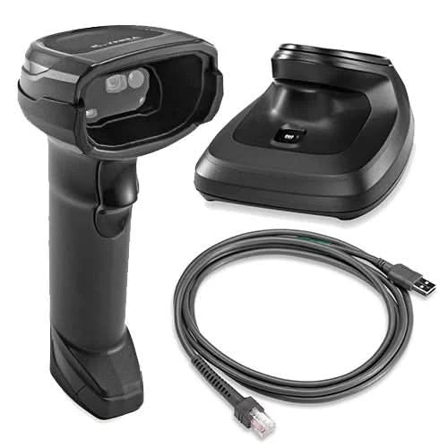 Zebra DS8178-SR Cordless Barcode Scanner Kit | 2D Imager, Standard Range, FIPS, Includes Scanner, Shielded USB Cable, Presentation Cradle, Black